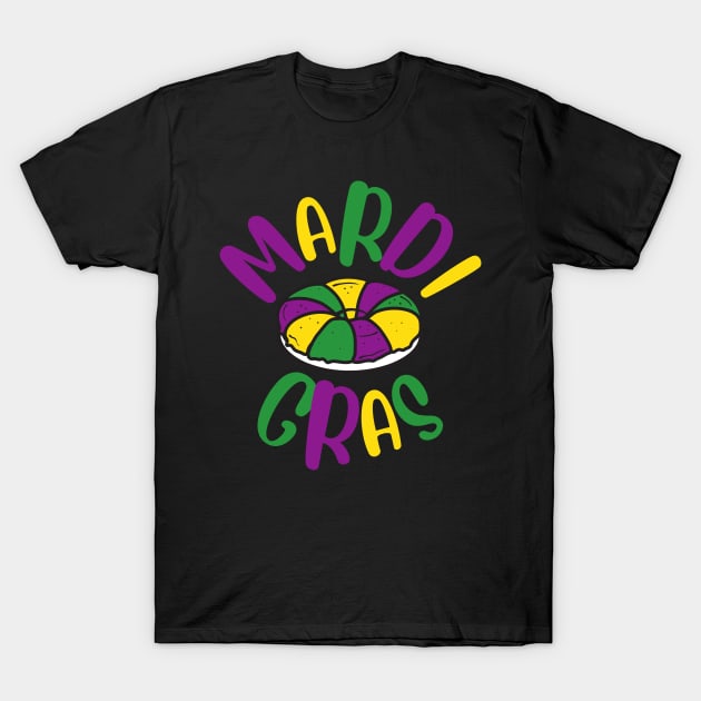 Mardi Gras (King Cake) T-Shirt by Pine Tree Tees